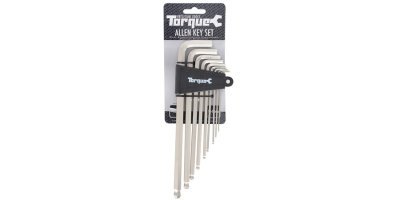 OXFORD - sada predĺžených, zahnutých inbusov ALLEN KEY SET TORQUE, (1,5 až 10 mm)