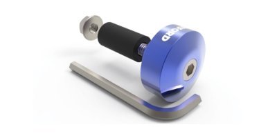 OXFORD - závažie riadidiel Bar Ends 1 s redukciou pre vnútorný priemer 13 a 18 mm (vonkajší 22 a 28,6 mm), (modrý elox, pár)