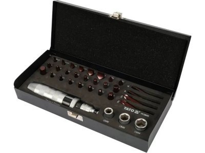 Yato - Príklepový skrutkovač na bity 168mm 32ks