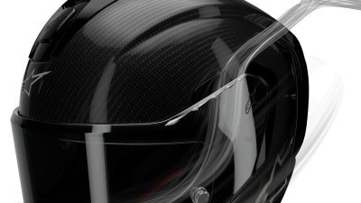 ALPINESTARS - prilba SUPERTECH R10 SOLID, (lesklý karbón/matný karbón, veľ. XS)