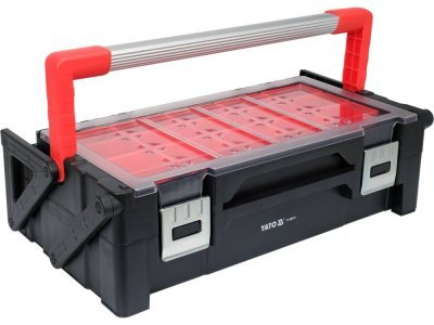 Yato - Skladací, dvojúrovňový organizér na uloženie materiálu