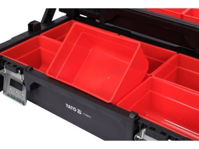 Yato - Skladací, dvojúrovňový organizér na uloženie materiálu