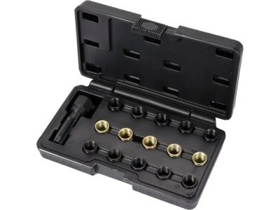 Yato - sada na opravu závitov zapaľovacích sviečok M14 x1.25mm 16ks