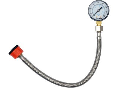 Yato - Manometer s hadicou na meranie tlaku vody v systéme