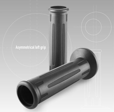 gripy OEM BMW styl 6190 (road) délka 122 mm, DOMINO (černé)