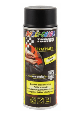 MOTIP - DUPLI sprayplast guma spray čierny mat