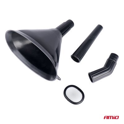 AMiO - Plastový univerzálny lievik so sitkom 3-dielny eliptický 14 cm