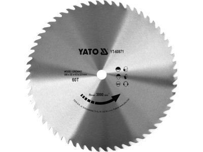 Yato - Pilový kotúč na drevo 500x32x2.9mm, 60 zubov
