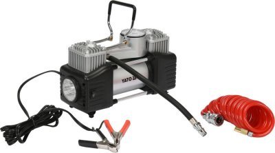 Yato - Kompresor 12V s LED svietidlom 250W