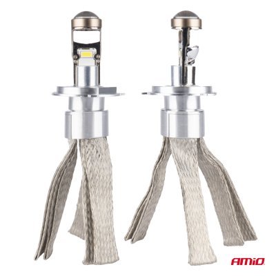 AMiO - LED žiarovky do auta FLEX+ séria H4 šošovky 12V 24V 6000K Canbus