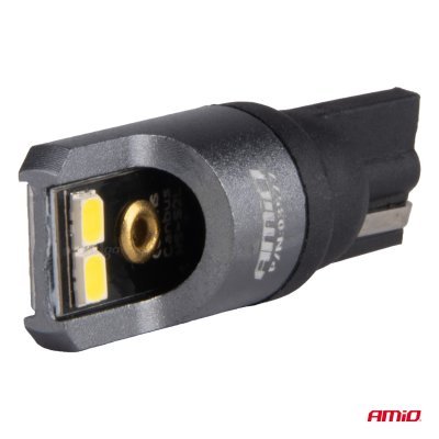AMiO - LED žiarovky CANBUS PRO T10 W5W 4x2016 SMD biele 12V 24V