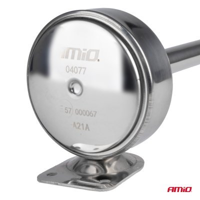 AMiO - Zvuková signalizácia klaksónu chróm 520 mm 12V 24V HighTone