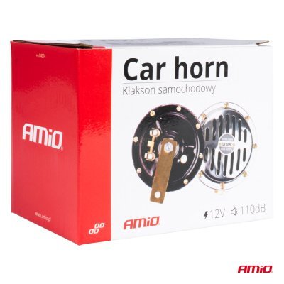 AMiO - Zvuková signalizácia klaksónu chróm 125 mm 12V
