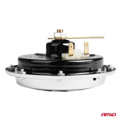 AMiO - Zvuková signalizácia klaksónu chróm 125 mm 12V
