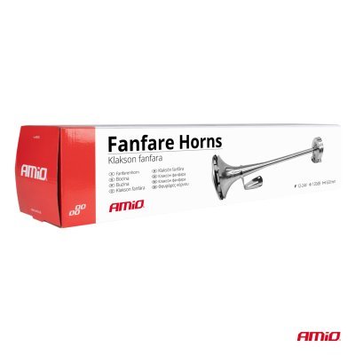 AMiO - Klaksónová signalizácia chróm 620 mm 12V 24V LowTone