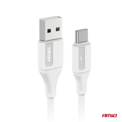 AMiO - Kábel USB na USB-C 3A 100cm FullLINK