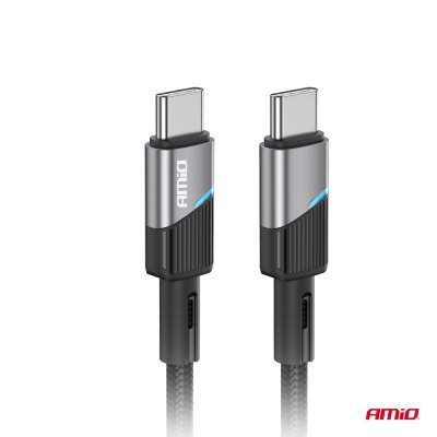 AMiO - Kábel 'USB-C na USB-C 60W 100cm FullLINK