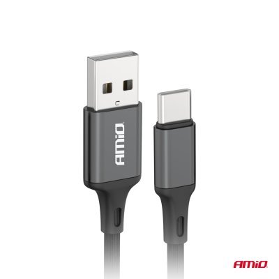 AMiO - Kábel USB na USB-C 2A 100cm FullLINK