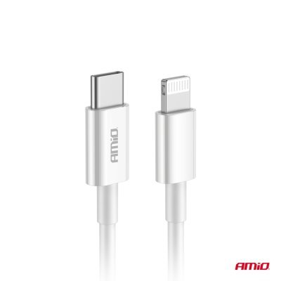 AMiO - Kábel 'USB-C na Lightning 20W 100cm FullLINK