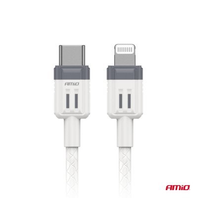 AMiO - Kábel 'USB-C na Lightning 20W 100cm FullLINK