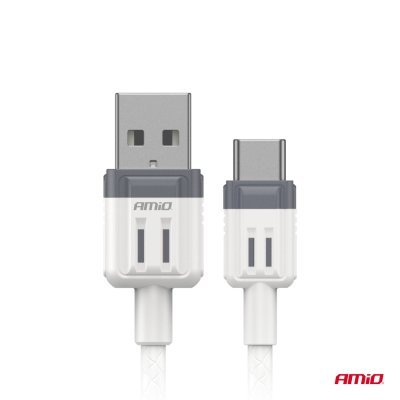 AMiO - Kábel USB na USB-C 3A 100cm FullLINK