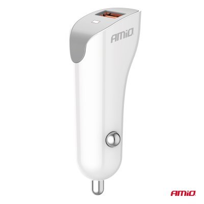 AMiO - Nabíjačka do auta USB-A 2.1A 12/24V