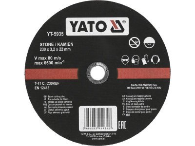 Yato - Kotúč na kameň 230 x 22 x 3.2mm