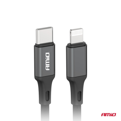 AMiO - Kábel 'USB-C na Lightning 20W 100cm FullLINK