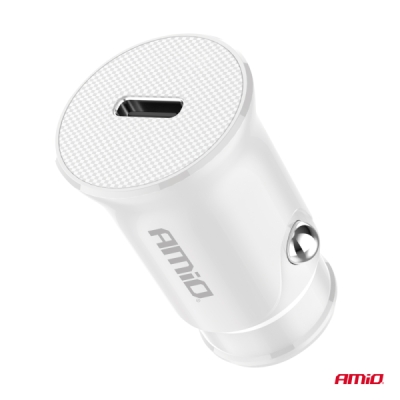 AMiO - Nabíjačka do auta USB-C 20W 12/24V