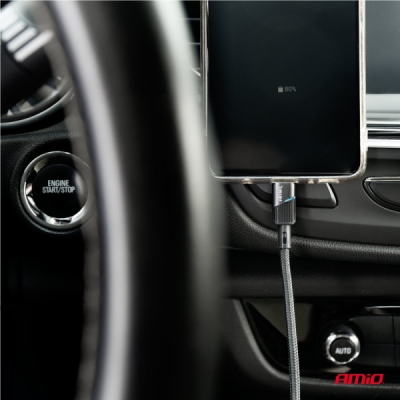 AMiO - Kábel USB na USB-C 3A 100cm FullLINK