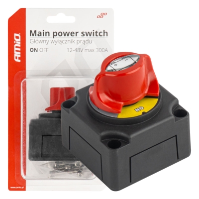 AMiO - Hlavný vypínač autobatérie hebel 12-48V max.300A
