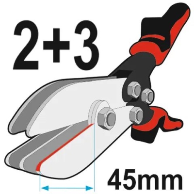 Yato - Krimplovacie nožnice na plech 250mm