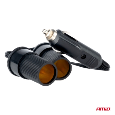 AMiO - Rozdeľovač 12V 24V zásuvky zapaľovača do auta