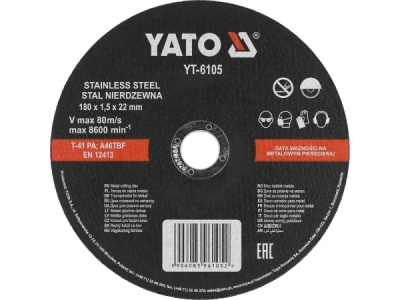 Yato - Kotúč rezný na kov Ø180 x 22 x 1.5mm