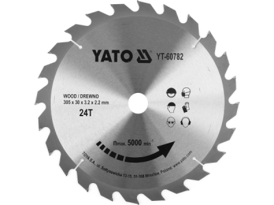 Yato - Vidiový pílový kotúč na drevo 305x30mm 24 zubov