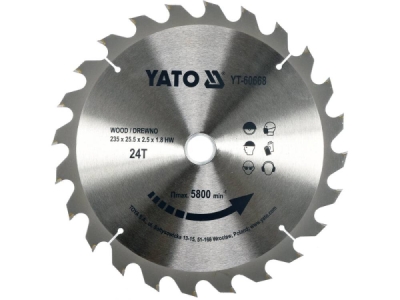 Yato - Vídiový pílový kotúč na drevo 160x20mm 60 zubov