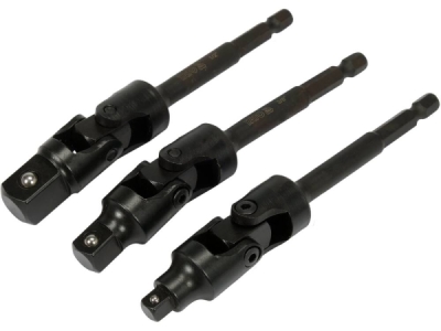 Yato - Sada adaptérov s kĺbom 1/4", 3/8", 1/2", 3ks