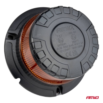 AMiO - LED výstražný maják W28M 12V 24V