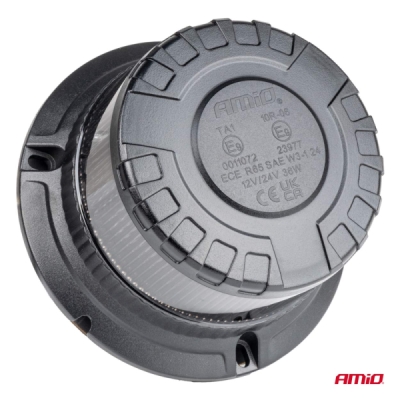AMiO - Výstražný LED maják W28M 12V 24V