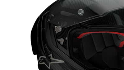 ALPINESTARS - prilba SUPERTECH R10 SOLID, (lesklý karbón/matný karbón, veľ. XL)