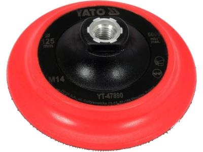 Yato - Podložka so suchým zipsom, polstrovaná M14, 125mm