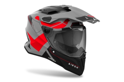 AIROH - prilba COMMANDER 2 Reveal, (matná červená fluo, veľ. XS)