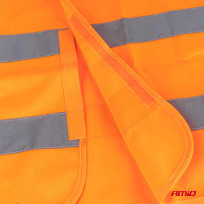 AMiO - Reflexná vesta XL oranžová s certifikátom