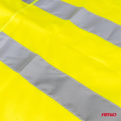 AMiO - Reflexná vesta XXL žltá s certifikátom