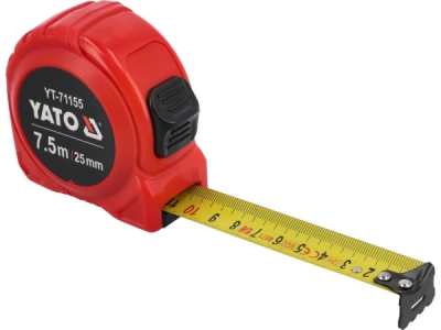 Yato - meter zvinovací autostop 25mm x 7.5m