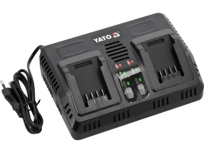 Yato - Dvojitá nabíjačka na AKU batérie 18V, 2.2A