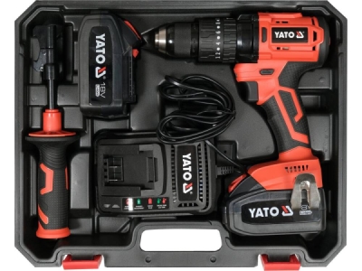 Yato - Vŕtačka/skrutkovač 18V 75Nm s 2x AKU 3Ah