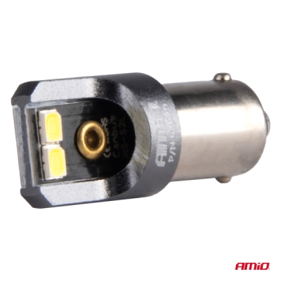 AMiO - LED žiarovky CANBUS PRO T4W BA9S 4x2016 SMD biele 12V 24V