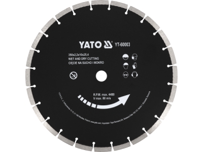 Yato - Diamantový rezný kotúč na betón 350x25.4mm