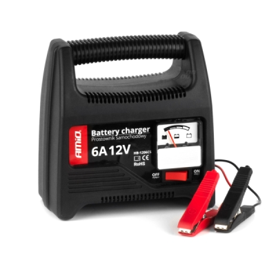 AMiO - Nabíjačka auto/moto batérií SBC-6A 12V